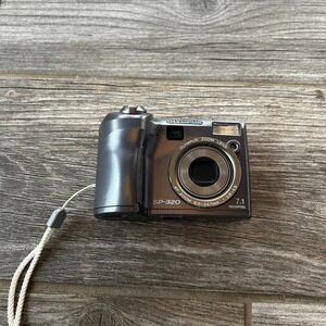 Olympus SP-320 Digital Camera 7.1 Megapixel 3x Optical Zoom Gray, Tested & Works